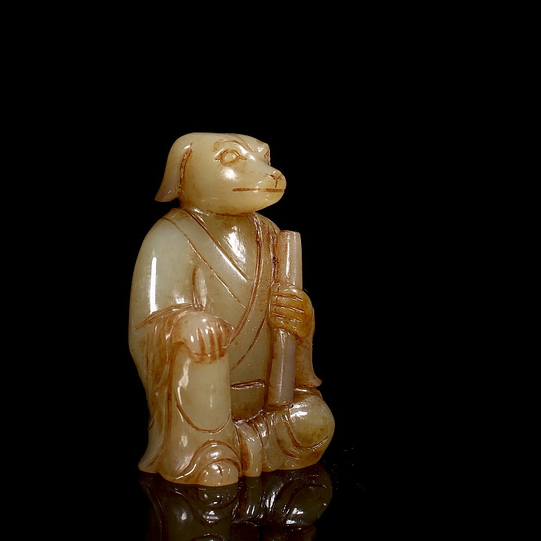 Set of Hetian jade figurines “The twelve signs of the zodiac”, Qing dynasty