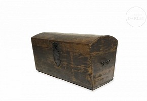 Antique wooden chest, 19th century