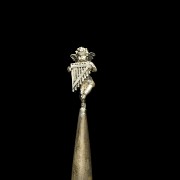 Silver and crystal bell ‘Angel with flute’