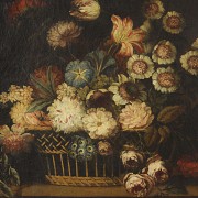 20th century Spanish School ‘Basket with flowers’ - 2