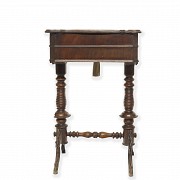 Wooden sewing table, 19th century