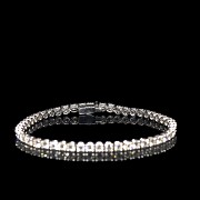 White gold and diamond rivière bracelet