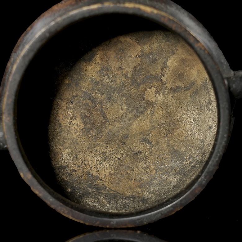 Bronze tripod censer, Qing dynasty