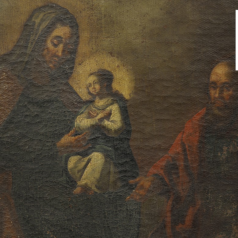 Spanish School XVIII century “ Holy Family”