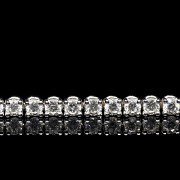 White gold and diamond rivière bracelet