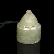 Carved jade stamp piece, Qing dynasty