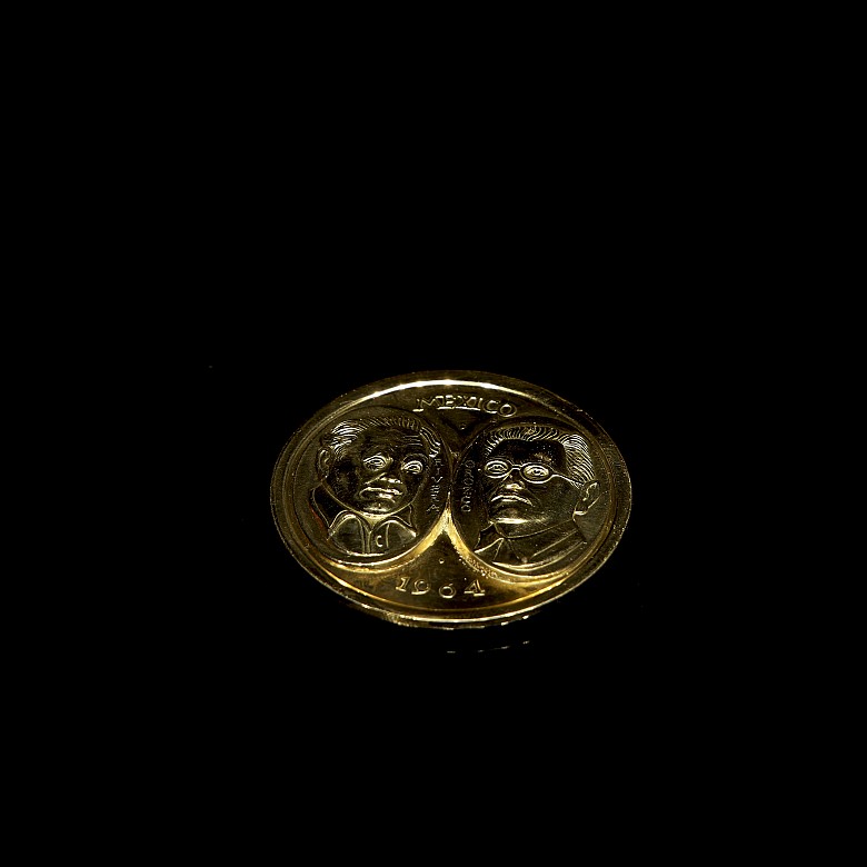 Moneda medalla de oro 