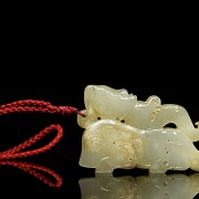 Carved jade pendant, Western Zhou