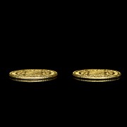 Two gold coins ‘Philippe V’, Mexico 18th century