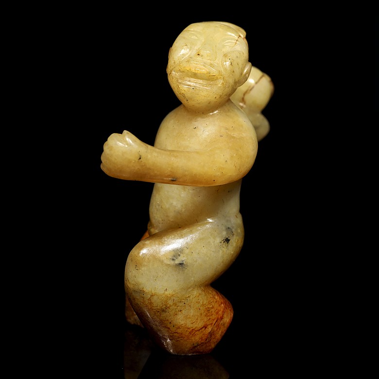 Jade human figure, Han dynasty