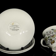 English ‘Dorset’ porcelain coffee set, Wood & Sons, 20th century