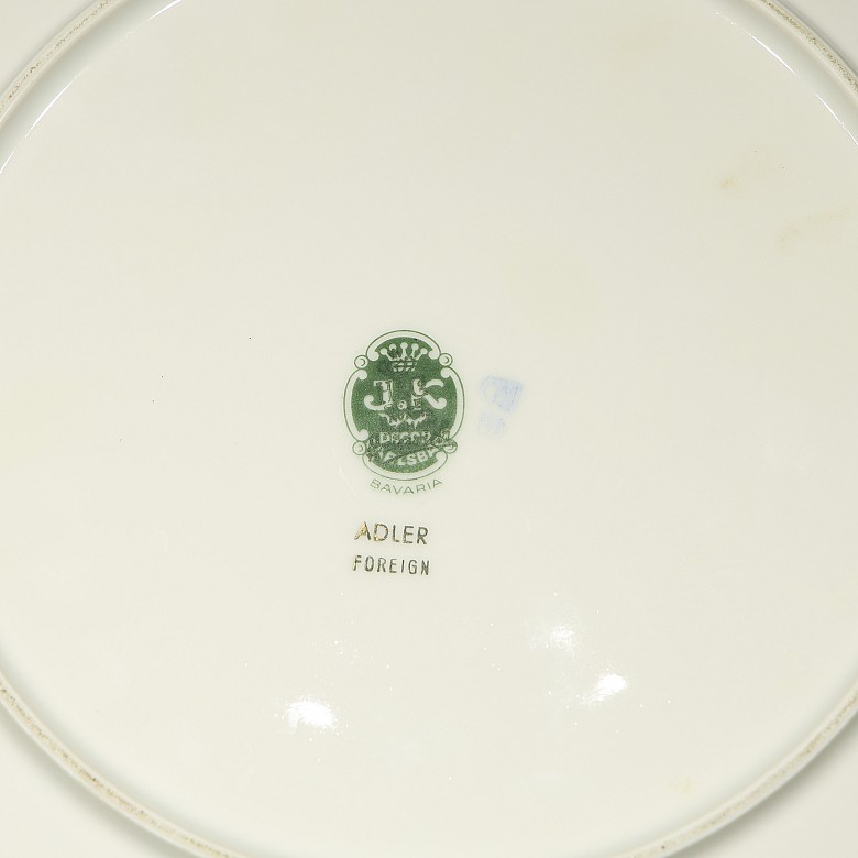 Pair of plates, JKW Decor Carlsbad Bavaria ‘Cries of London’, 20th century - 3