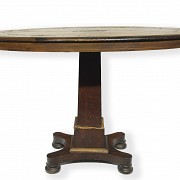 Wooden round table, 19th-20th century