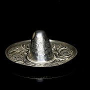 Pequeño sombrero de plata mexicana, s.XX