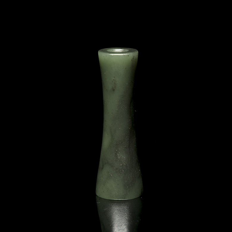 Colgante de jade verde, estilo Han