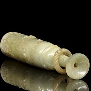 Carved jade ‘Mythical beast’ cup, Warring States