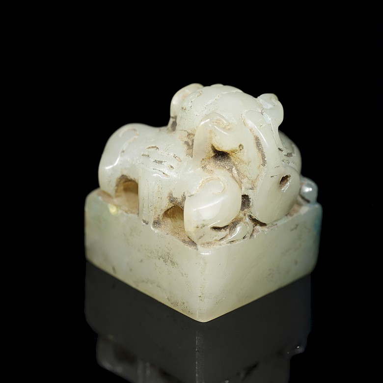 Jade lion seal, Western Han Dynasty