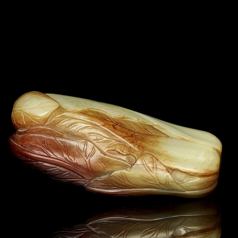 Carved jade vase ‘Cabbage’, Qing dynasty