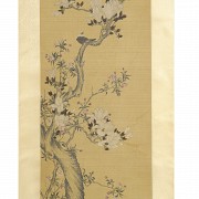 Chinese painting ‘Almond Blossom’, signed Zou Yigui