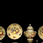 Four-piece set, Royal Worcester, 20th century