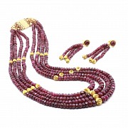 Ruby set in 18k yellow gold.