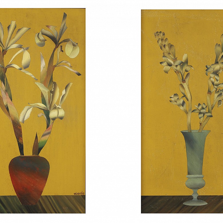 Vicente (20th century) ‘Couple of vases’