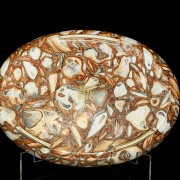 Glazed ceramic plate ‘Jasper’, with Qianlong stamp