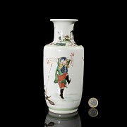 Wucai Porcelain Vase ‘Characters’, Qing dynasty