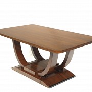 Mesa de centro estilo Art Déco de madera Palo Santo