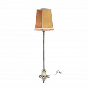 Almazán silver-plated bronze floor lamp, 20th century - 9