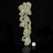 Small jade ruyi sceptre ‘Lingzhi’, Qing dynasty