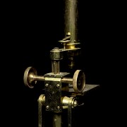 Antique monocular microscope, 19th century