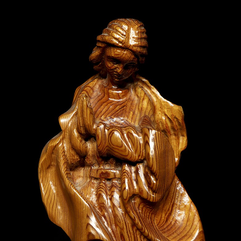 Wood carving ‘Immaculate’ 19th - 20th century