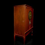 Chinese cupboard lacquered in red, 20th century