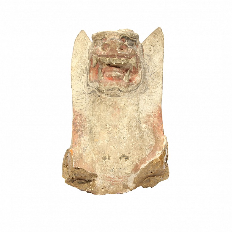 Rare Chinese Terracotta head Tomb Guardian 