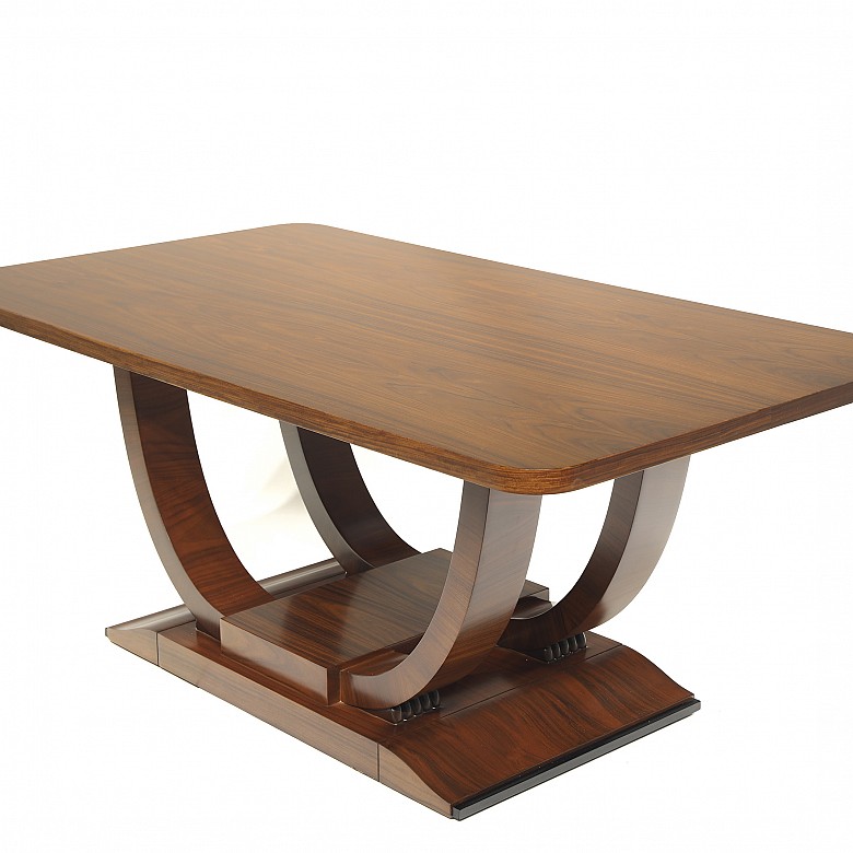 Mesa de centro estilo Art Déco de madera Palo Santo - 5