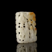 Carved jade ornament ‘Characters’, Qing dynasty