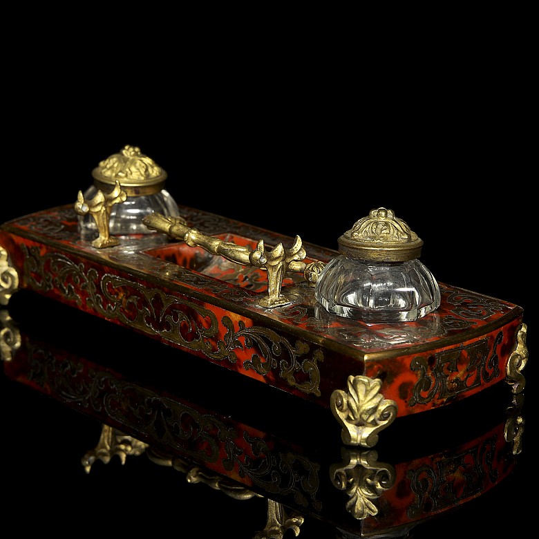 Boulle marquetry scribe's office, 19th century