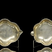 Cuatro recipientes de plata mexicana, s.XX