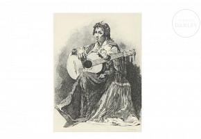 José Espinós (1911-1969) ‘Flamenca con guitarra’