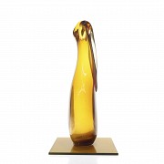 Molinary. Murano glass vase, 20th century