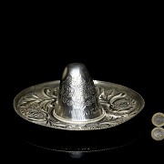 Pequeño sombrero de plata mexicana, s.XX