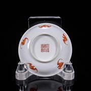 Set of four ‘Fish and Bats’ dishes, Qing dynasty