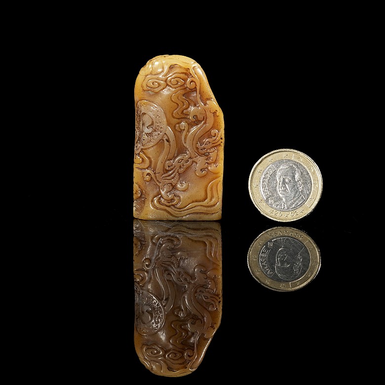 Shoushan ‘Beasts’ stone seal, Qing dynasty