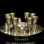 Tequila silver set, 20th century