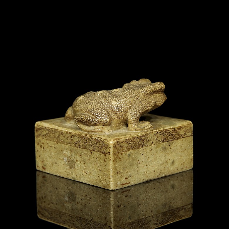 Stone seal “Two Toads”, Qing dynasty