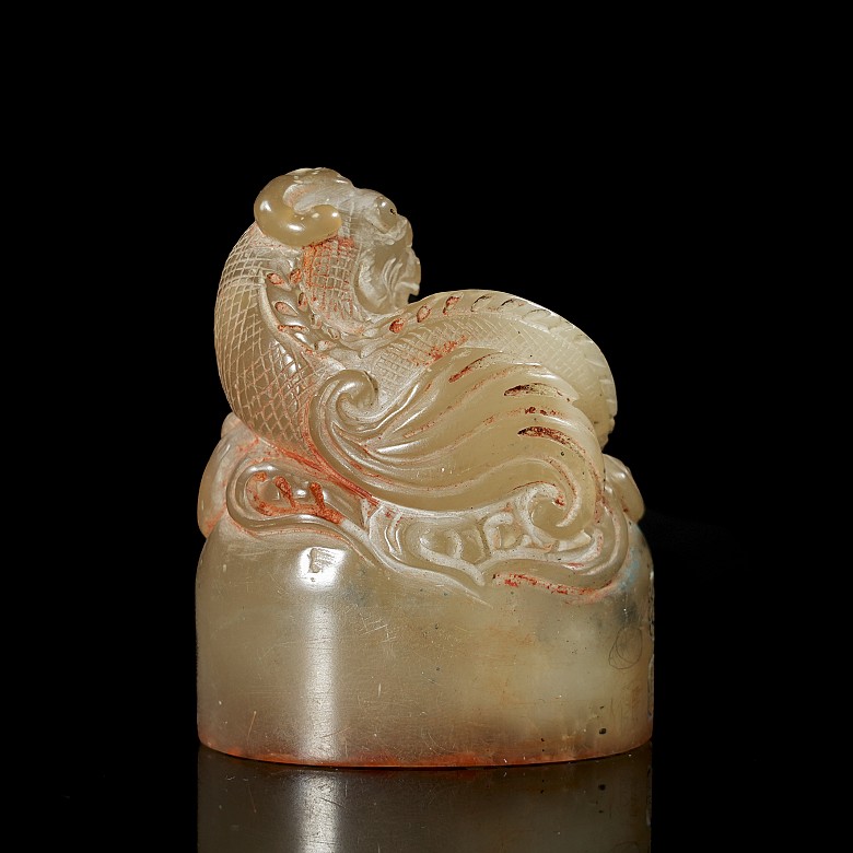 Shousan ‘Dragon’ stone seal, 20th century