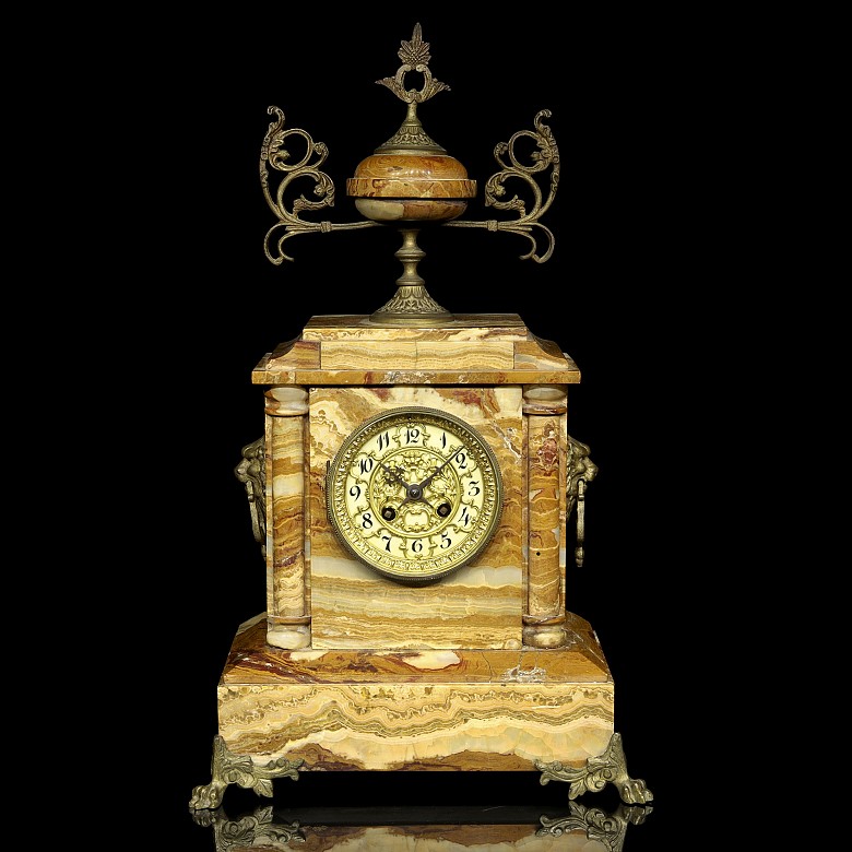 Reloj de ónix egipcio, Napoleón III, S.XIX