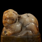 Shoushang ‘Mythical Beast’ stone seal, Qing dynasty