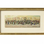 Painting “Great gathering”, 19th century - 5